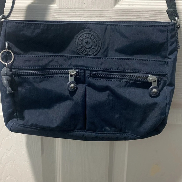 Kipling  Women's Angie Blue Crossbody with gorilla - Picture 2 of 7